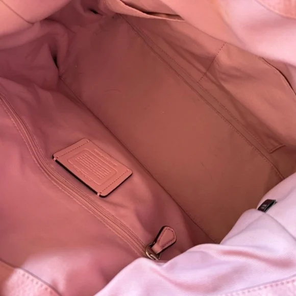 Coach Blush Pink Leather Satchel - Picture 4 of 14